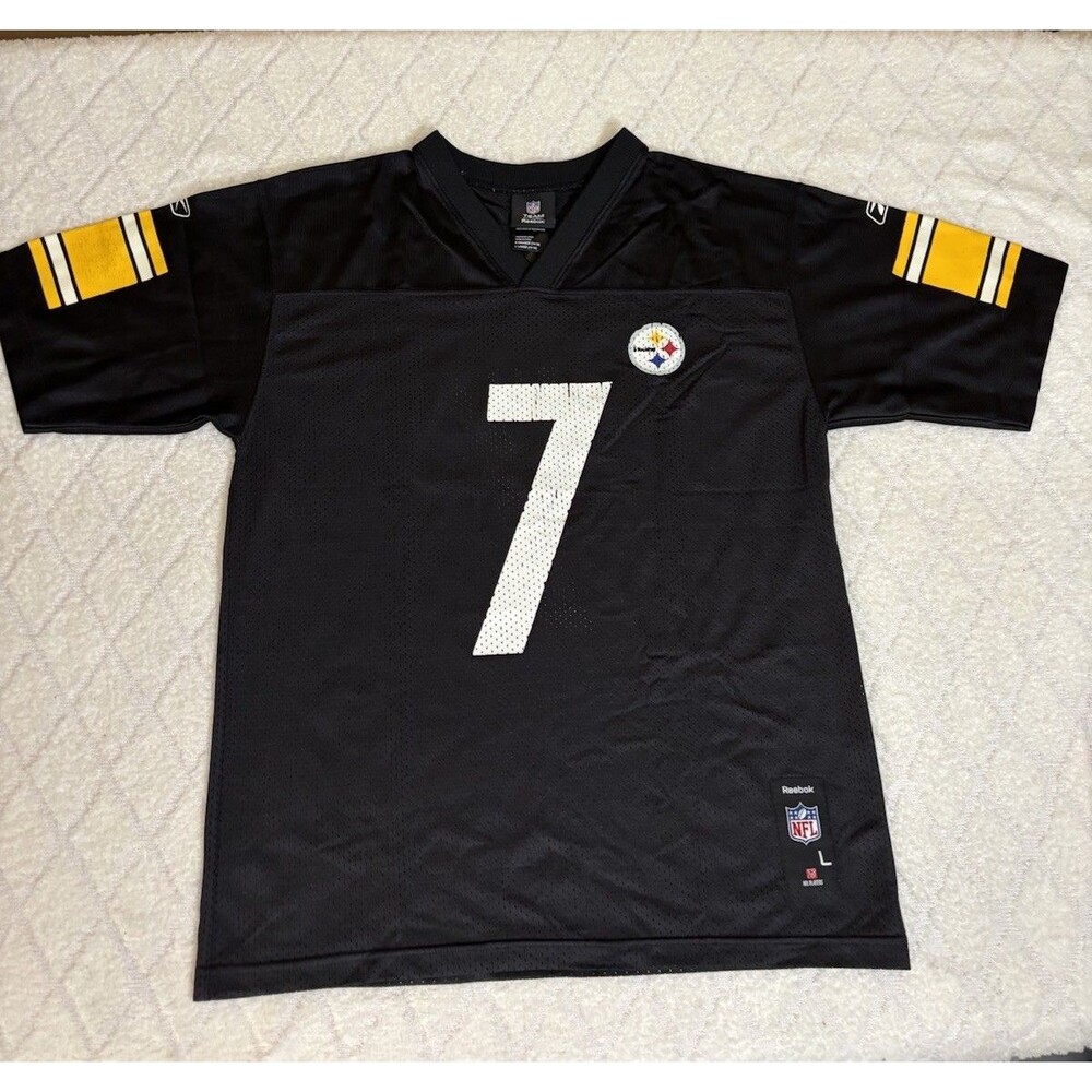 Vintage Y2K Reebok Ben Roethlisberger Pittsburgh Steelers Jersey Size Teens L